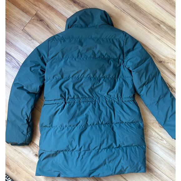 Lands' End Women's 600 Fill Quilted Stretch Down Wrap Coat Spruce Green M - Picture 5 of 6